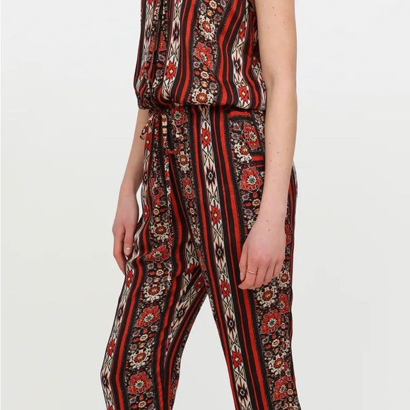 ISABEL MARANT ETOILE TAD PRINTED CREPE DE CHINE JUMPSUIT - Picture 3 of 13
